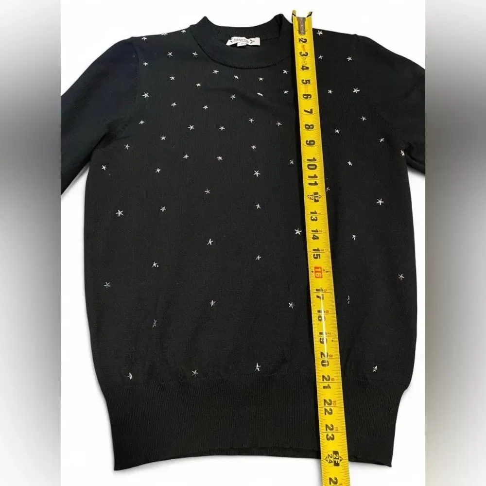 Nanette Lepore Studded Star Sweater:Office/Simple/Capsule Wardrobe/4th of July - Picture 5 of 8